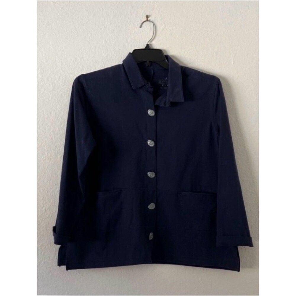 Blue Neon Buddha Top Jacket